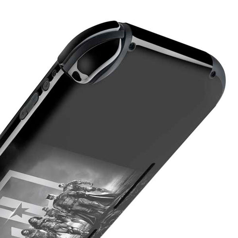 The Justice League (2017) Justice League Black and White Nintendo Switch Lite Skin